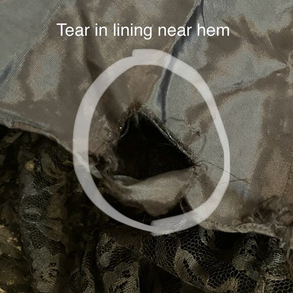 VTG 90s Whimsigoth Dress Sz M Black Lace Tiered Sequins Fairygrunge Sweetheart - Picture 15 of 16